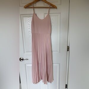 RACHEL Rachel Roy Pink Pleated Halter Maxi Dress